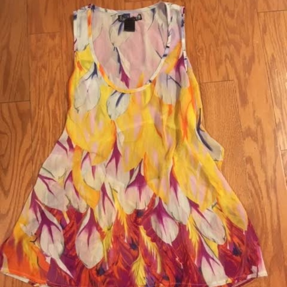 Gorgeous Sheer Open Back Tank Top